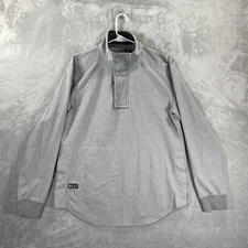 BYLT Jacket men's Medium Elite Fairway Pullover 1/4 Zip Snap Performance Gray