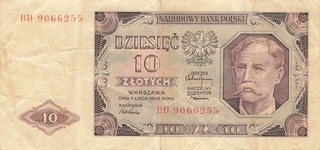 Poland 10 Zlotych 1948