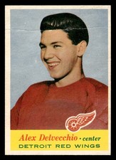1957 Topps Hockey #34 Alex Delvecchio GD