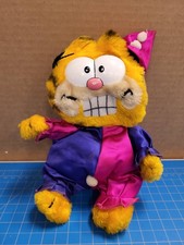 Vintage 1978 Garfield Clown Plush R Dakin Co Collectible Cartoon Cat Doll Toy