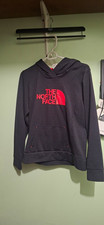The North Face Women s Gray Fleece Pullover Hoodie Logo Pockets Size S
