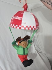 Vintage Jc Penney Happy Holidays Parachuting Moose
