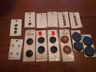 Vintage Button Lot  13 Cards Various Assortment  — photo 1