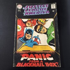 DC Comics Comic Book Justice League of America No. 62 Blackmail Box Cover 1968