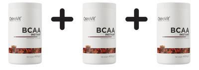 3 x OstroVit BCAA Instant, Cola - 400g (34,99 EUR/kg)