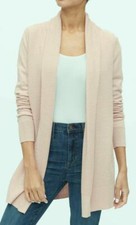 NWT Womens XS GAP Shawl Collar Long Open-Front Cardigan Sweater Dull Rose C9