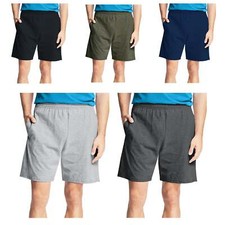 Hanes Men's Jersey Shorts Pockets Drawstring