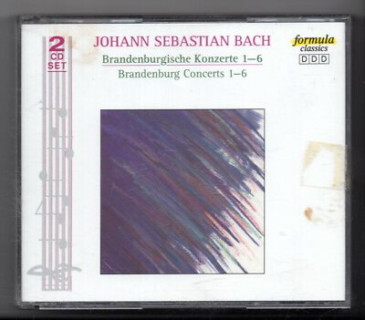 KO855) Johann Sebastian Bach, Brandenburg Concerts 1-6 - 1990 CD