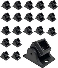 Premium Aluminum 1/2in Baluster Swivel Shoes with Screws 22 Piece Black