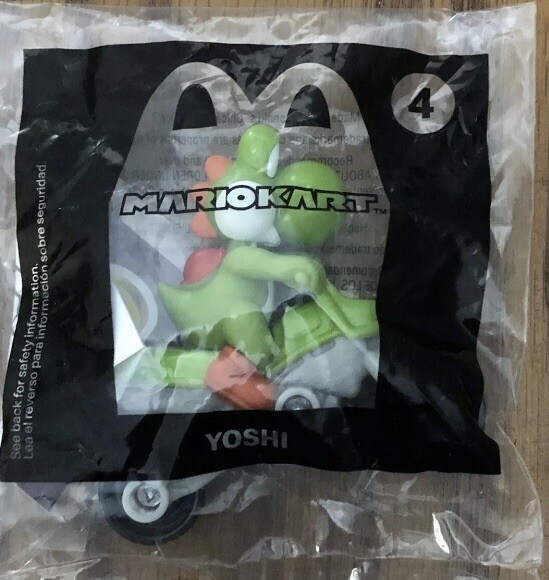McDonald's Happy Meal Nintendo Mario Kart Yoshi #4,New,2022, Toy, New In Bag