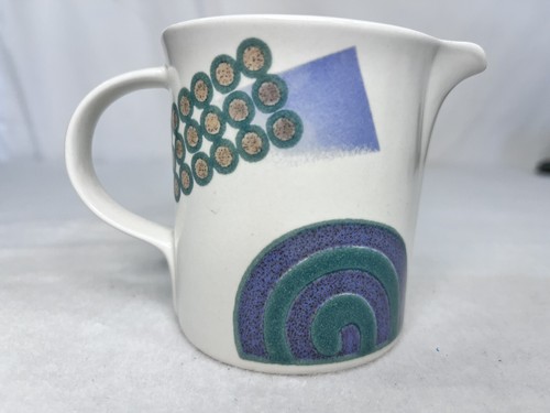 Mikasa Intaglio Milchkännchen von John Bergen 3 1/2 Zoll geometrisch modern - Bild 3 von 8
