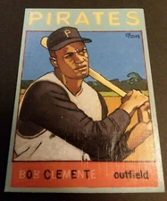 Baseball Art Card Print of Roberto Clemente, 64