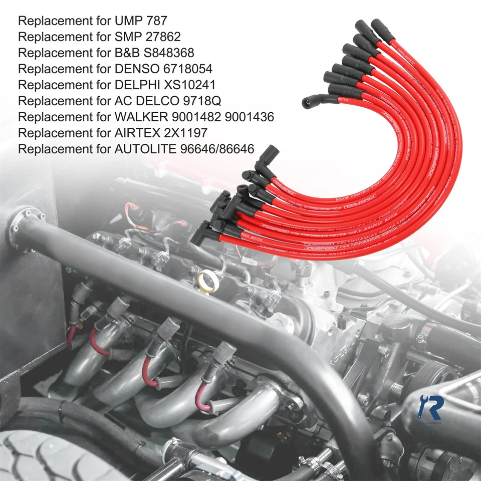 NUEVO Juego de cables de bujía apto para Chevrolet Suburban GMC Savana V8 Pro 9718Q Foto 4 de 4
