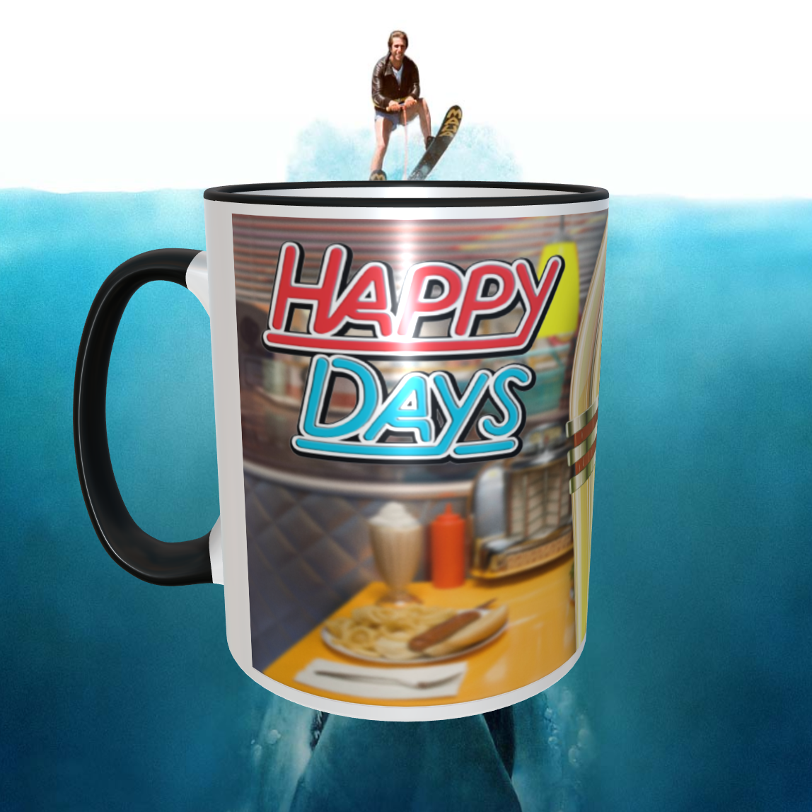 Happy Days #2  11oz  Ceramic Mug NEW Dishwasher Safe