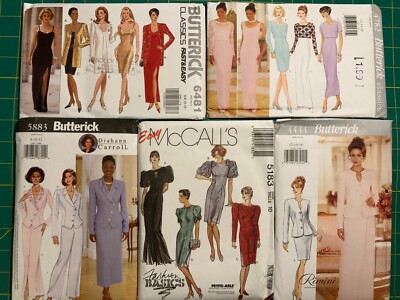 Pattern Collection of Cocktail / Fancy Dresses (5 patterns, see details),  Uncut | eBay