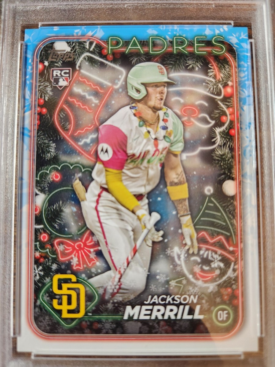 2024 Topps Holiday Jackson Merrill Image Variation Rookie PSA 10
