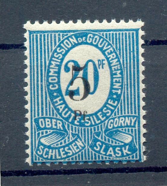 Upper Silesia 10XV ABART** MNH Post Fresh 22EUR (73068