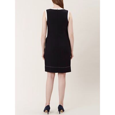 hobbs london black dress Womens Sleeveless Kendra Sz 12 Color:Graphite 28% Polyester. 20231024-BAG One Shoulder Black Satin