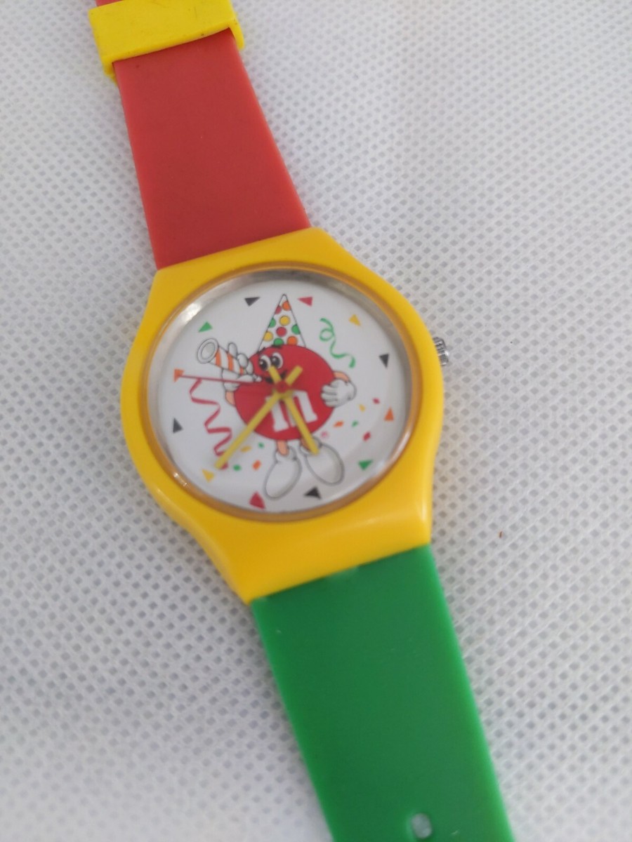 M&M 50th Birthday Anniversary Watch 35mm Japanese Quartz 1990