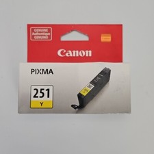 Genuine Canon Pixma 251Y Yellow Ink Cartridge New Factory Sealed