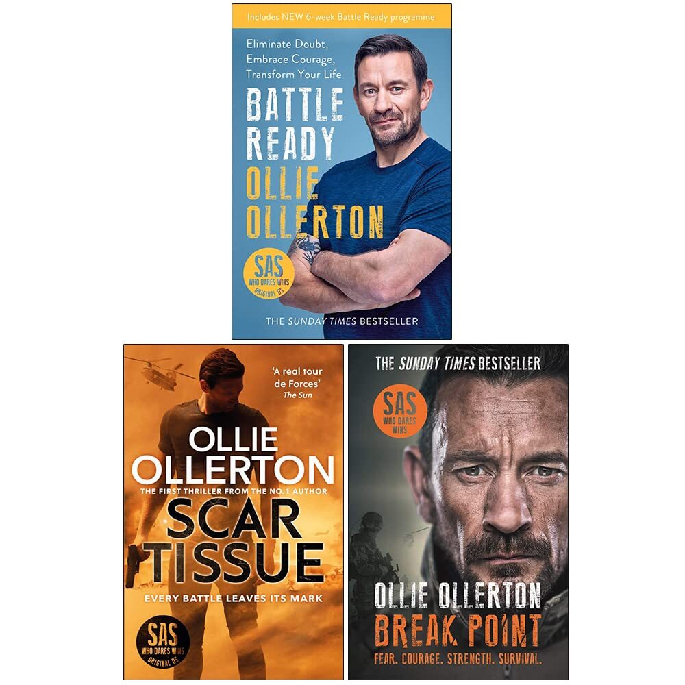 Ollie Ollerton Collection 3 Books Set Battle Ready, Scar Tissue, Break Point NEW