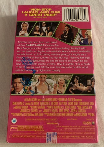 CHARLIE’S ANGELS (VHS, 2001) Sealed Bill Murray Sam Rockwell Tim Curry - 第 2/7 張圖片