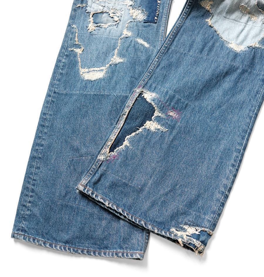 KAPITAL 14oz Denim 5P Rat Flare Pants Crazy Dixie Remake new KAPITAL 14oz Denim 5P Rat Flare Pants Crazy Dixie Remake new