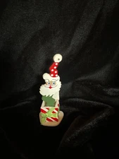 EMGEE Hawaii Wooden Christmas ornament jack in box 1980 Honolulu santa