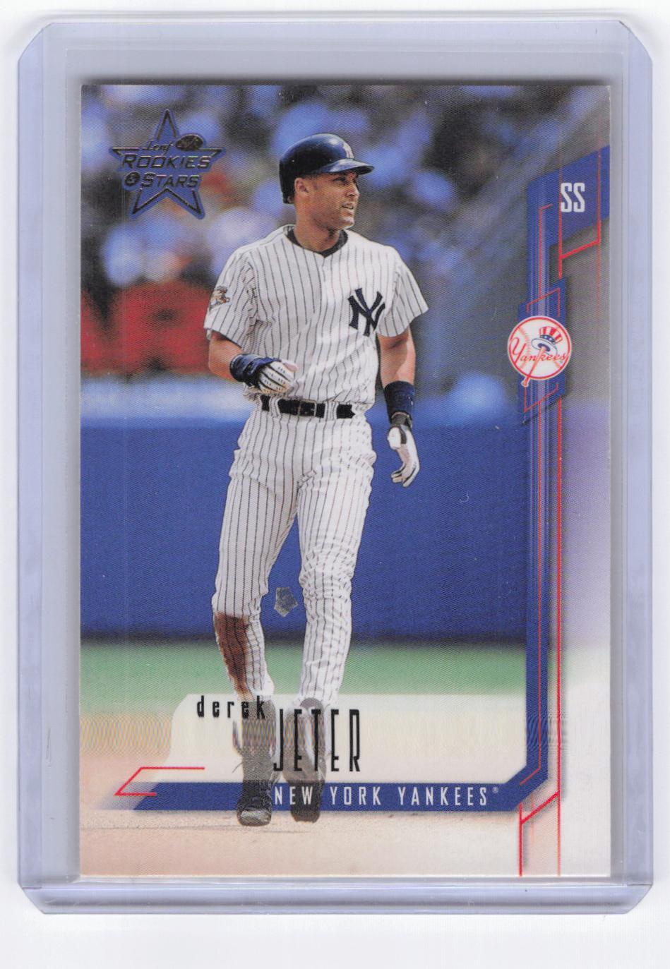 2001 Leaf Rookies & Stars #2 Derek Jeter Samples Gold