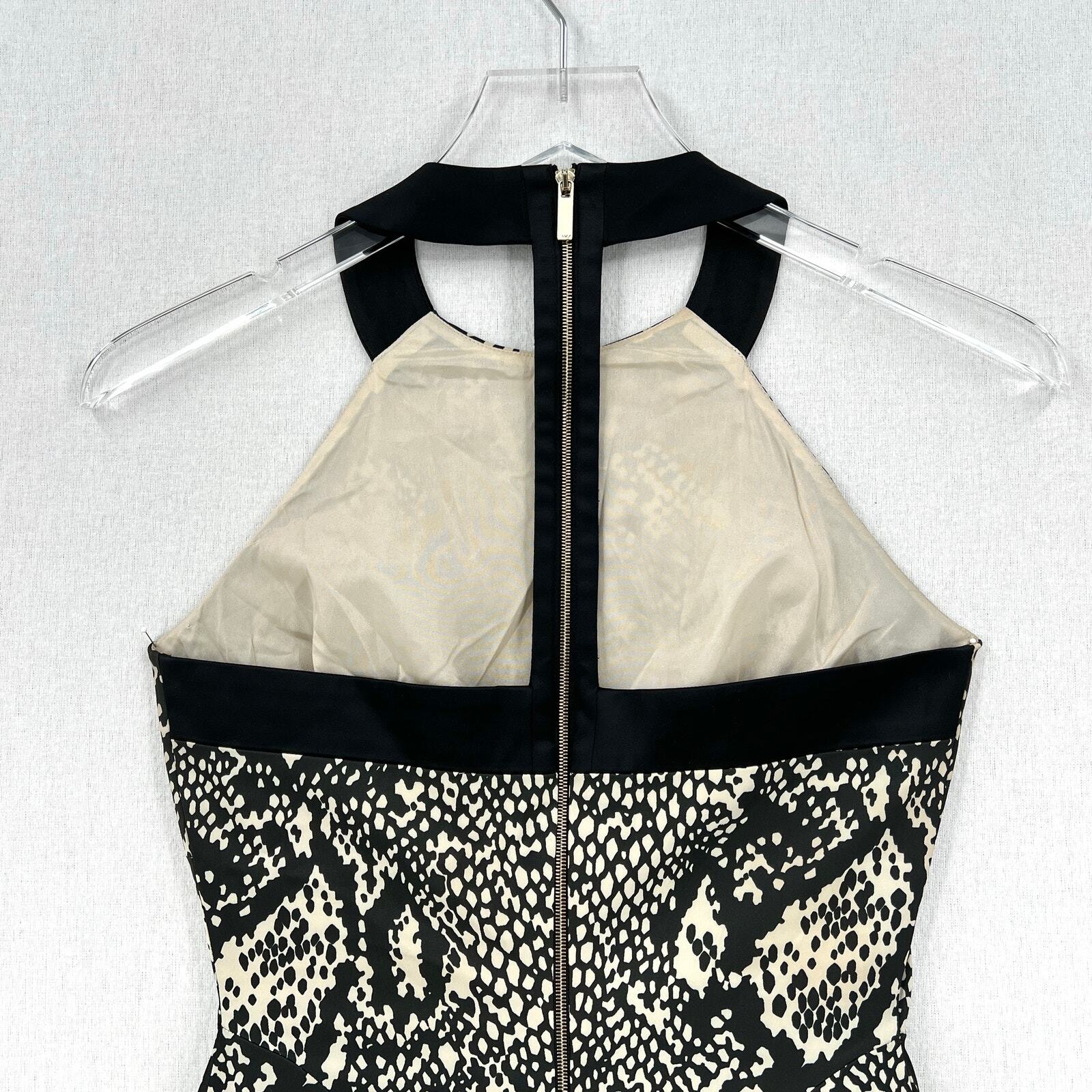 KAREN MILLEN Python Printed Halter Sheath Dress W… - image 4