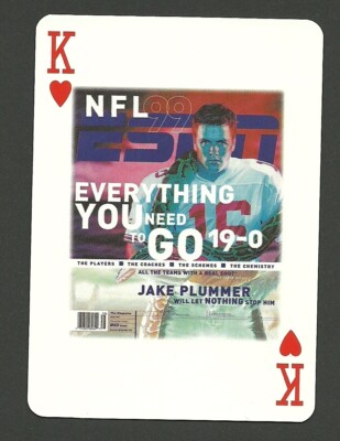 Jake Plummer NFL Football Scarce ESPN Employees Playing Card