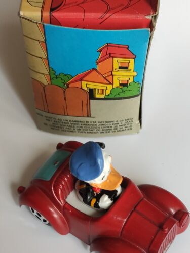 Vintage Disney Die Cast Donald Duck 1983 ESCI All Heroe in Car NEW - Picture 21 of 24