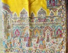 Cashmere Pashmina Kani Border Mughal Darbar Shawl Yellow — photo 1