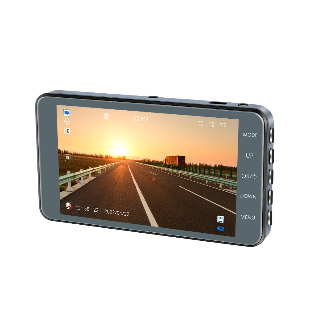 Touch Screen Dash Cam 4" 1080P Dual Lens Car DVR Recorder Front And Rear Camera - Thumbnail 3