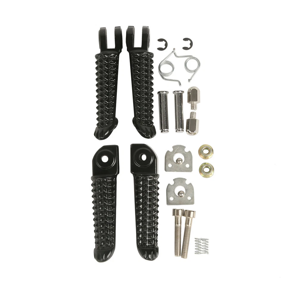Front Rear Footrests Foot Pegs Fit For Yamaha YZF R1 1998-2025 YZF R6 2003-2020 - Image 3 of 4