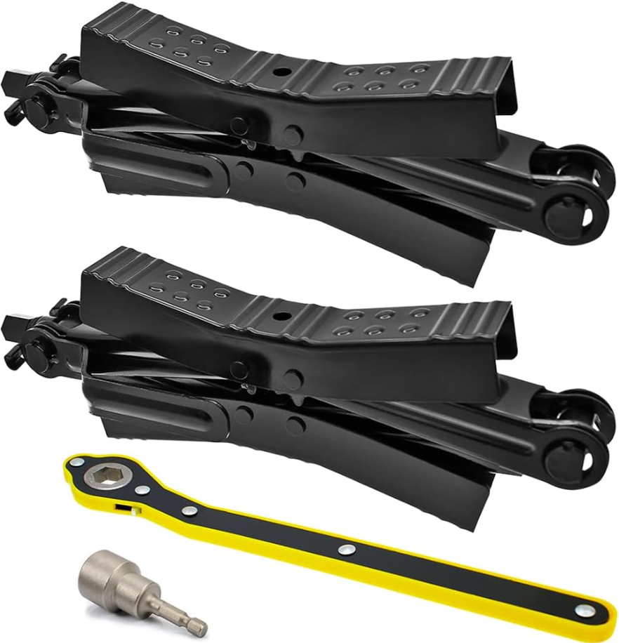 2Pcs Camper Wheel Chock Stabilizer for RV Travel Trailer, Heavy Duty RV