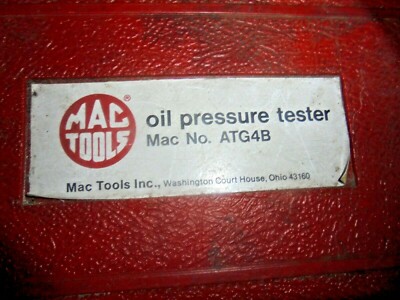 Mac Tools USA Oil Pressure Tester ATG4B