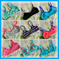 Victoria's Secret COTTON BLEND Lace WIRELESS Unlined Bralette Bra U PICK 1 New