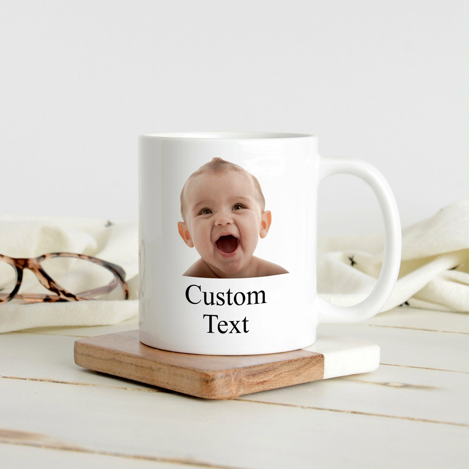 Custom Photo Custom Text Mug Personalized Custom Photo Mug Face Mug Custom Photo