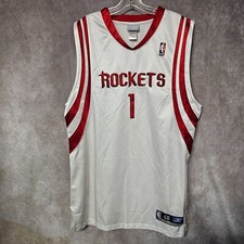 Rare Vintage Reebok Authentic Houston Rockets Tracy McGrady 1 Jersey Mens 48 XL