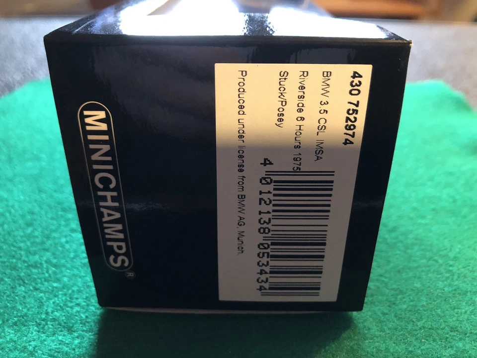 1/43 MINICHAMPS BMW 3.5 CSL IMSA RIVERSIDE GANADOR DEL SEXTO LUGAR #24 Posey/Redman Foto 4 de 4