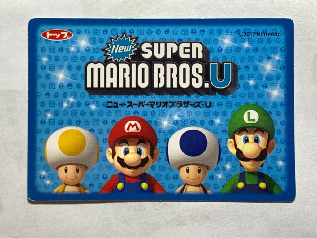 Lakitu New Super Mario Bros. U Nintendo Japanese Topps card