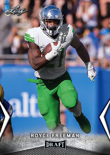 5 ct lot Royce Freeman 2018 Leaf Draft Football Draft Rookies RCs
