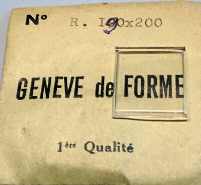 Verre De Montre Rectangulaire 21x16 Mm - Base Plate - Neuf Sans étiquette - Pour Réparation Montres