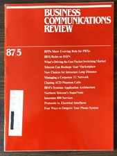 1987 Business Communications Review Magazine - Sep/Oct Lot of 1