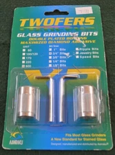 3/4" Twofers Glass Grinding Bits, 2-Pk, 600 Grit