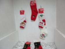Christmas Crew Socks Ladies 6 Pairs Assorted Colors And Designs Size 9-11 New