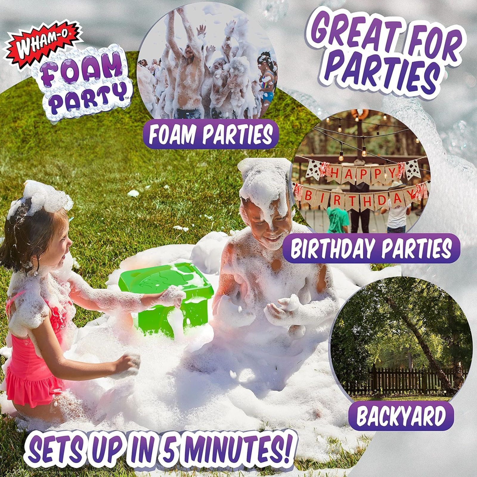 WhamO Foam Party Bucket Foam Maker for Kids Foam Parties eBay