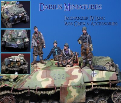 Darius Miniatures 1/35 Jagdpanzer IV Lang Crew & Accessories