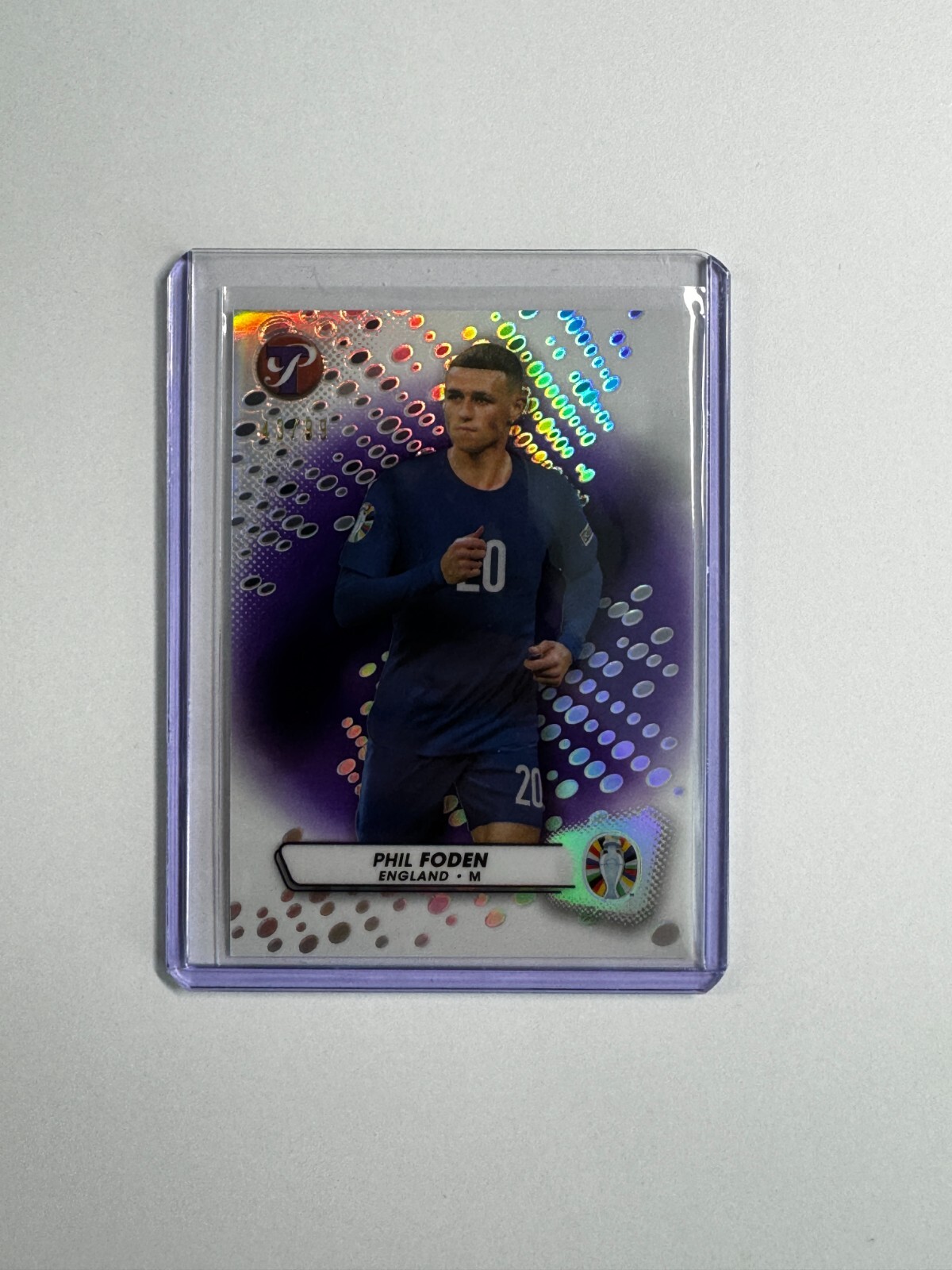 2023-24 Topps Pristine Road to UEFA EURO 2024 Phil Foden PURPLE /99 ENGLAND
